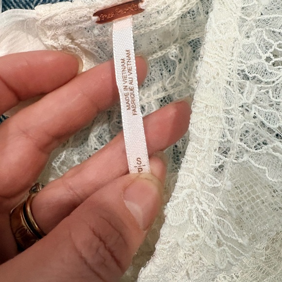 Free People Goldie Knit Top | Color: Tofu | size: S - Picture 4 of 8